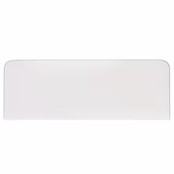 Tête de lit CELEST 160 Rembourrée Fixation murale Design arrondi moderne Pour lit 160 cm ou moins Blanc