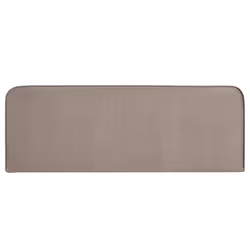 Tête de lit NOVARE 160 En tissu rembourré Fixation murale Design arrondi moderne Pour lit 160 cm ou moins Grège