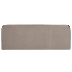 Tête de lit NOVARE 160 En tissu rembourré Fixation murale Design arrondi moderne Pour lit 160 cm ou moins Grège