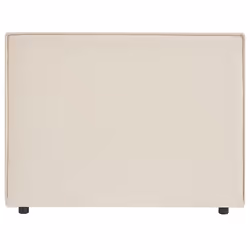 Tête de lit ANISA 90 rembourrée En tissu polyester pour lit 90 cm Sur pieds en plastique Écru