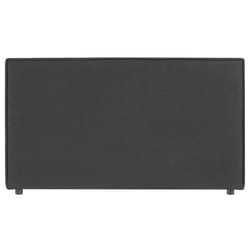 Tête de lit DACIO 120 rembourrée En tissu polyester pour lit 120 cm Sur pieds en plastique Noir