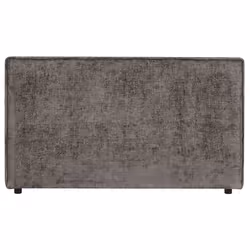 Tête de lit LORETTE 120 rembourrée En tissu polyester pour lit 120 cm Sur pieds en plastique Gris