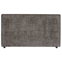Tête de lit LORETTE 120 rembourrée En tissu polyester pour lit 120 cm Sur pieds en plastique Gris