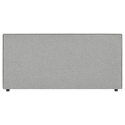 Tête de lit SERAFI 140 rembourrée En tissu polyester pour lit 140 cm Sur pieds en plastique Gris