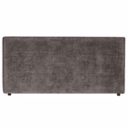 Tête de lit MIRENN 140 rembourrée En tissu polyester pour lit 140 cm Sur pieds en plastique Gris