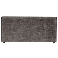 Tête de lit MIRENN 140 rembourrée En tissu polyester pour lit 140 cm Sur pieds en plastique Gris