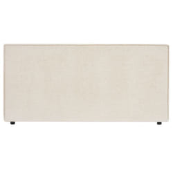 Tête de lit MIRENN 140 rembourrée En tissu polyester pour lit 140 cm Sur pieds en plastique Blanc