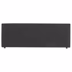 Tête de lit KLAO 160 rembourrée En tissu polyester pour lit 160 cm Sur pieds en plastique Noir