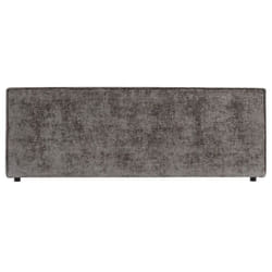 Tête de lit ELOWA 160 rembourrée En tissu polyester pour lit 160 cm Sur pieds en plastique Gris