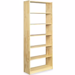 Etagère en pin vernis naturel 7 tablettes