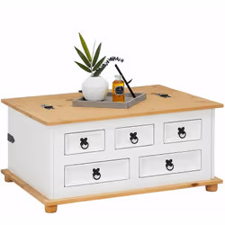 La table basse en pin Tequila ... est un meuble à la fois pratique grâ ce à ses multiples fonctions mais aussi dé coratif. En ...