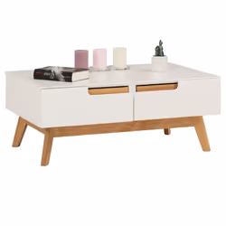 Description générale Découvrez la table basse Tibor, un meuble au design scandinave moderne qui allie esthétique et fonctionn ...