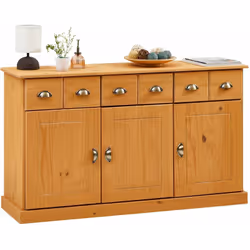 Description générale Le Buffet Paris allie un style traditionnel tendance à une fonctionnalité optimale. Avec ses 3 tiroirs e ...