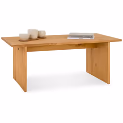 Table basse Salto Ajoutez une touche campagnarde et naturelle à votre salon avec cette table basse rectangulaire en bois. Fab ...