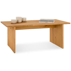 Idimex - Table basse salto en bois massif - Finition laquée