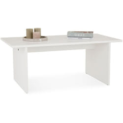 Table basse salto en bois massif - Blanc