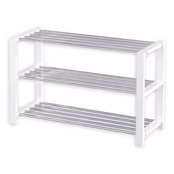 Etagère à chaussures ARINA 3 tablettes blanc