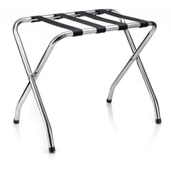 Porte-valise LUGGAGE, structure pliable en métal chromé