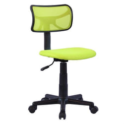 Chaise de bureau pour enfant MILAN fauteuil pivotant et ergonomique siège à roulettes avec hauteur réglable mesh vert