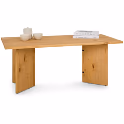 Table basse Mesa en pin massif Cette table basse en bois allie design contemporain et fonctionnalité . Conç ue en pin massif, ...