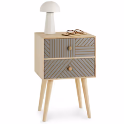 La table de nuit Pelo ... propose un style minimaliste et é puré , tout en apportant une touche d' originalité avec ses rainu ...