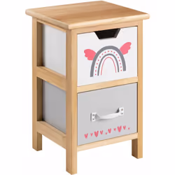 La table de chevet Esta ... apportera beaucoup de charme à la chambre de votre enfant qui pourra y ranger ses livres, jouets  ...