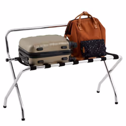 Porte-valise VALISE en métal chromé support-bagages accessoire de chambre hôtel pour sac de voyage et valise