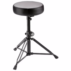 König &amp; Meyer 14015-000-55, Tabouret pour musicien, Tambours, Noir, Siège rembourré, Noir, 500 - 710 mm