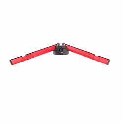König & Meyer 18865-000-36, Support de clavier, Rouge, Aluminium, Keyboard Stand Spider Pro 18860, 950 g