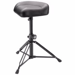 König &amp; Meyer Nick, Tabouret pour musicien, Tambours, Noir, Siège rembourré, Noir, 480 - 740 mm