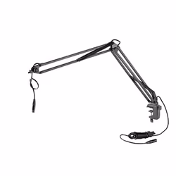 König &amp; Meyer 23850-321-55, Pied de micro pour bureau, Support pour bureau, Noir, Acier, 3/8", 46 cm