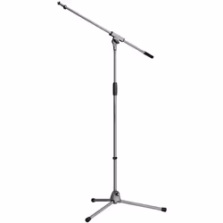 König & Meyer 21060-300-87, Pied de micro droit, Base trépied, Gris, Acier, Acier, 3/8"