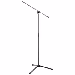 König & Meyer 25400, Pied de micro, U-base, Noir, Acier, 3/8", 660 mm
