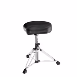 König & Meyer Gomezz, Tabouret pour musicien, Tambours, Noir, Chrome, Siège rembourré, Noir, 455 - 655 mm