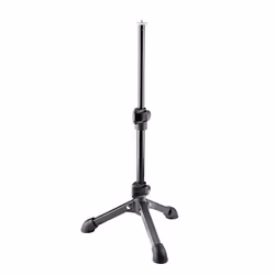 König &amp; Meyer 23150-100-55, Pied de micro droit, Base trépied, Noir, Acier, 1/4", 23 cm