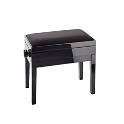 König & Meyer 13950, 1 personne(s), Siège rembourré, Noir, Velours, Noir, Bois