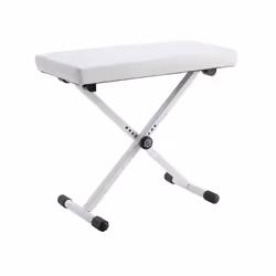 König &amp; Meyer 14077-000-76, Banc pour musicien, Piano, Blanc, Simili-cuir, Blanc, 415 - 610 mm