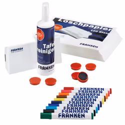 Franken Starter Sets 04, Kit d'accessoires, 170 mm, 237 mm, 100 mm, 917 g, Nettoyant en spray pour tableau blanc, Blotting pa ...