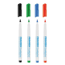 Franken FineMarker marqueur 4 pièce(s) Pointe fine Noir, Bleu, Vert, Rouge