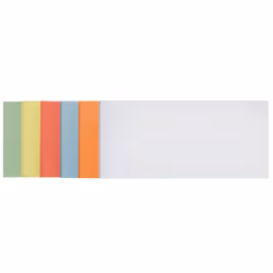 Franken UMZH 1020 99, Rectangle, Couleurs assorties, Papier, 95 mm, 205 mm, 250 feuilles