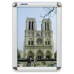 Franken BS0701 Cadre de mur 240 x 327 mm Rectangle Acier inoxydable Aluminium