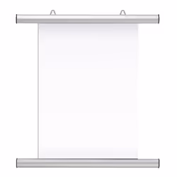 Franken BS1005, Aluminium, Argent, Mat, Mur, Rectangulaire, Portrait