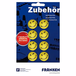 Franken HM20S/8 aimant pour réfrigérateur Jaune 8 pièce(s)