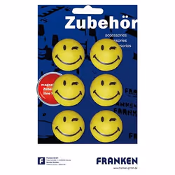 Franken HM30S/6 aimant pour réfrigérateur Jaune 6 pièce(s)