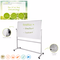 Franken ST902 Tableau blanc 1500 x 1000 mm émail