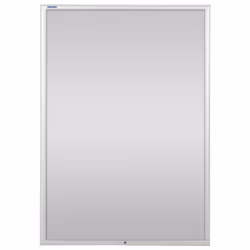 Franken BS1904, Aluminium, Polystyrène, Argent, Mat, Mur, Rectangulaire, 656 mm