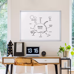 Franken SC3212 Tableau blanc 60 x 45 mm émail Magnétique