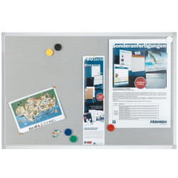 Franken PM3602 tableau magnétique & accessoires 900 x 600 mm Gris clair