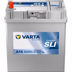 Batterie de démarrage Auto plomb sans entretien, livrée prêt à l'emploi. Tension : 12V Capacité : 40Ah Intensité de démarrage ...