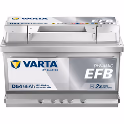 Batterie de démarrage Auto plomb sans entretien, livrée prêt à l'emploi. Tension : 12V Capacité : 65Ah Intensité de démarrage ...